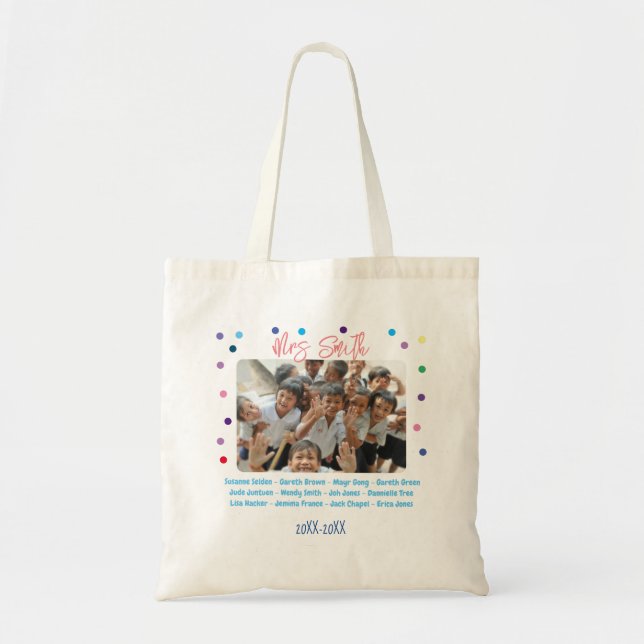 School Class photo thank you teacher gift team Tote Bag (Front)