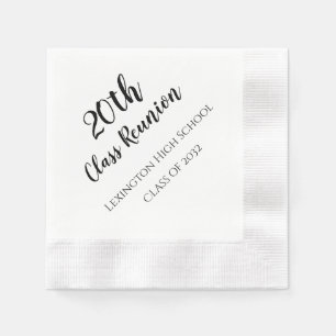 School Class Reunion Custom  Napkin