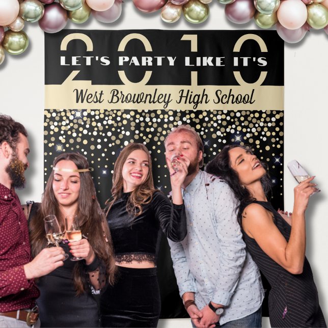 School Class Reunion Party Photobooth backdrop Tapestry (School Class Reunion Photobooth Backdrop)