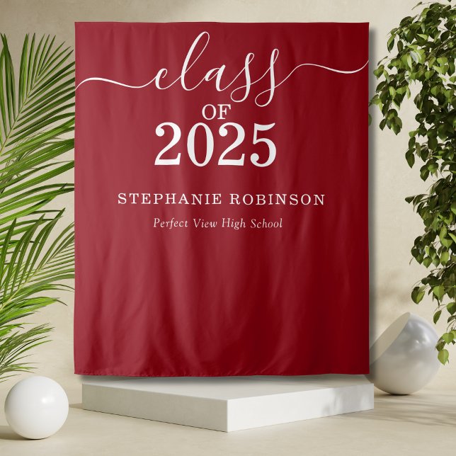 School Class Year Graduation Backdrop Prop Tapestry (Creator Uploaded)
