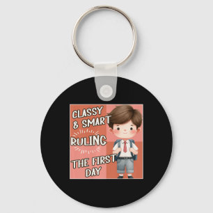 School Cly Smart Ruling The First Day Kindergarten Key Ring