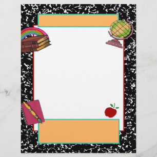 School Collection flyers, notepaper, Binder paper