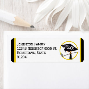  School Colors Black and Gold Graduation