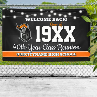 School Colors Class Reunion Welcome Banner