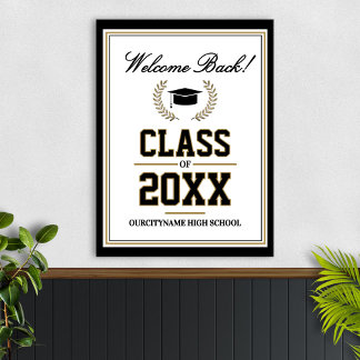 School Colors Class Reunion Welcome Poster