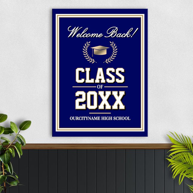 School Colors Class Reunion Welcome Poster (Creator Uploaded)