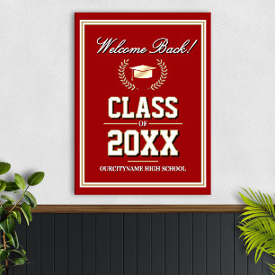 School Colors Class Reunion Welcome Poster