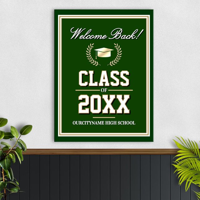 School Colors Class Reunion Welcome Poster (Creator Uploaded)
