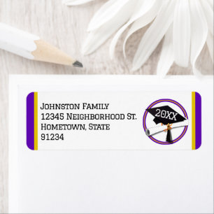 School Colors Purple and Gold Graduation