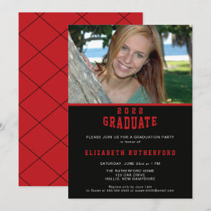 School Colours 20XX Graduate Photo Card