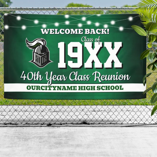 School Colours Class Reunion Welcome Banner (Creator Uploaded)