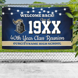 School Colours Class Reunion Welcome Banner