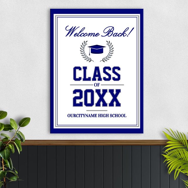School Colours Class Reunion Welcome Poster (Creator Uploaded)