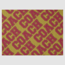 School Colours COACH Varsity Letters-Burgundy-Gold