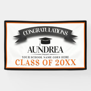 School Colours Congratulations Graduation Banner