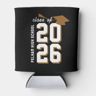 School Colours Grad BLACK FAVOR COOZIE CUSTOM