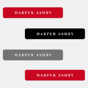 School Colours Modern Waterproof Name