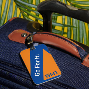 School Colours Monogram/Customised Luggage Tag