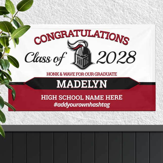 School Colours with Mascot Graduation Banner (Creator Uploaded)