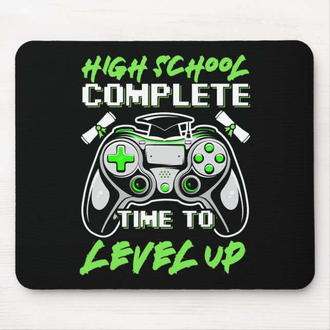 School Complete Gaming Apparel Gaming Shirt Funny  Mouse Mat (Front)