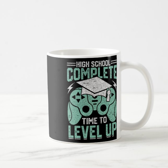 School Complete Time To Level Up Video Game Gradua Coffee Mug (Right)
