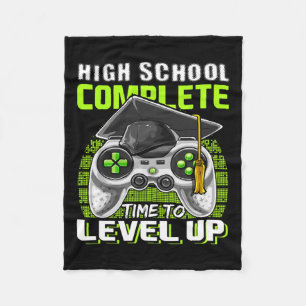 School Complete Video Game Senior Graduation Gift Fleece Blanket
