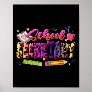School Cool Funny Shirt Sungles Pencil Back To Sch Poster