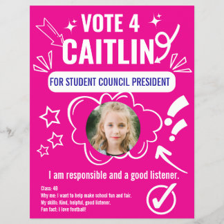 School Council Voting Template for Kids Flyer