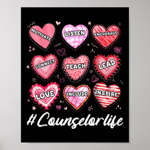 School Counseling Counsellor Life Hearts School Va Poster
