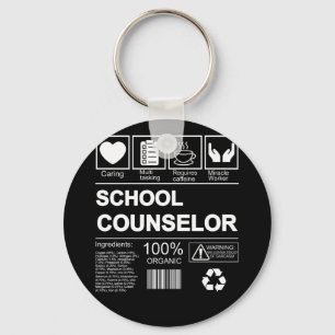 School Counsellor 100% Organic Key Ring