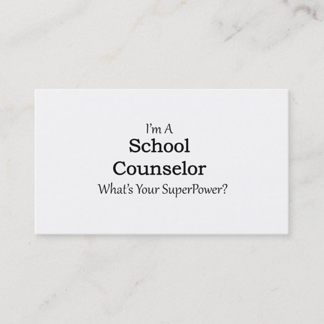 School Counsellor Business Card (Front)