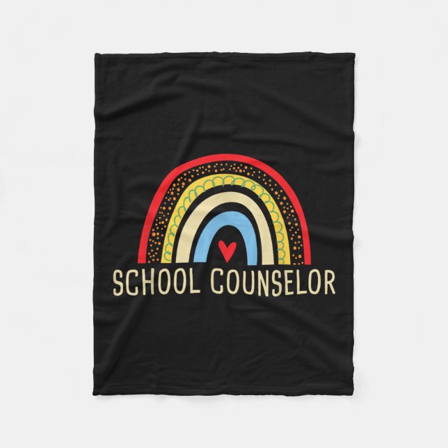 School Counsellor - Counseling Elementary Guidance Fleece Blanket (Front)