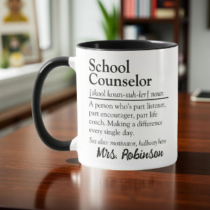 School Counsellor Definition Appreciation Mug