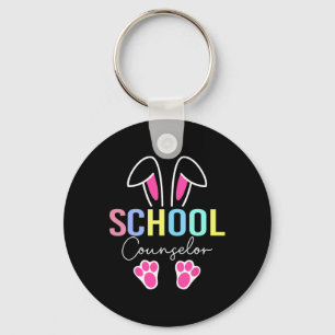 School Counsellor Easter Teacher School Counseling Key Ring