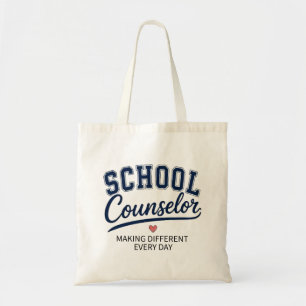 School Counsellor Making a Difference Every Day Tote Bag