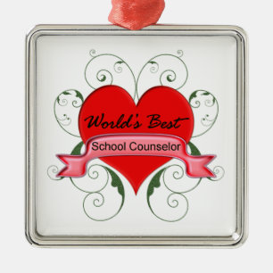 School Counsellor Metal Tree Decoration