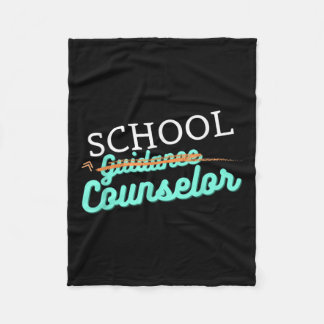 School Counsellor Not Guidance Counsellor  Fleece Blanket