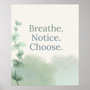 School Counsellor Office Calm Choice Inspirational Poster