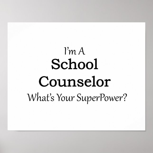School Counsellor Poster (Front)