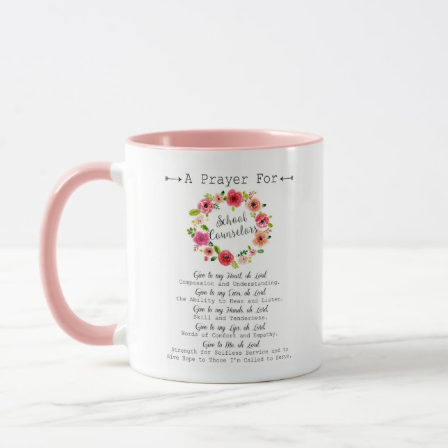 School Counsellor Prayer Coffee Mug (Left)