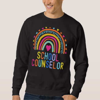 School Counsellor Rainbow Appreciation Back To Sch Sweatshirt