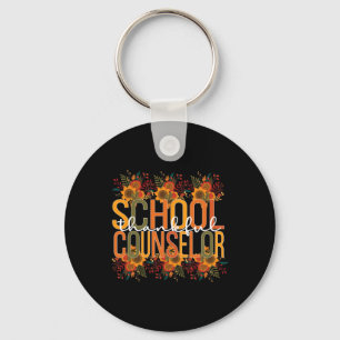 School Counsellor Thanksgiving School Counseling  Key Ring