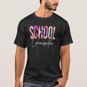 School Counsellor Tie Dye Back To School Women App T-Shirt