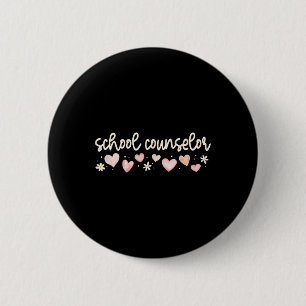 School Counsellor Valentines Day Counseling Therap 6 Cm Round Badge