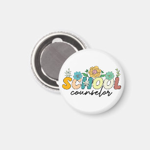 School Counsellor Wildflower Teacher Cute Mum Funn Magnet