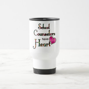 School Counsellors Have Heart Travel Mug