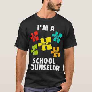 School Counselor Funny Appreciation Gift for Women T-Shirt