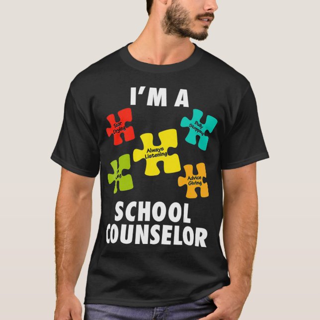 School Counselor Funny Appreciation Gift for Women T-Shirt (Front)