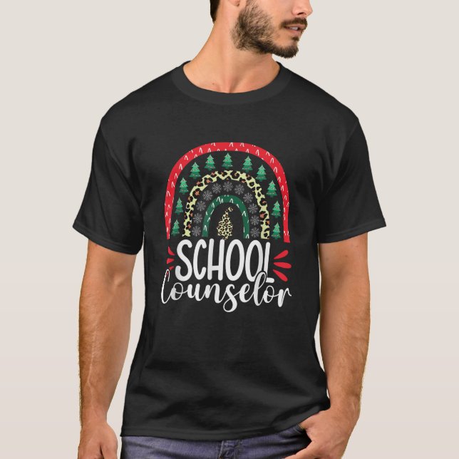 School Counselor Guidance Counseling Christmas Gno T-Shirt (Front)