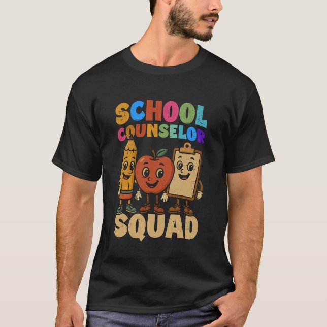 School Counselor Squad Guidance Counselor T-Shirt (Front)